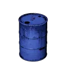 Blue Metal Barrel