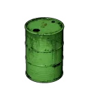 Green Metal Barrel