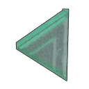 Glass Slanted Triangular Roof