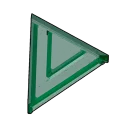 Glass Slanted Corner Roof (Inverted)