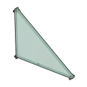 Glass Triangular Wall