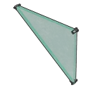 Glass Triangular Wall (Inverted)